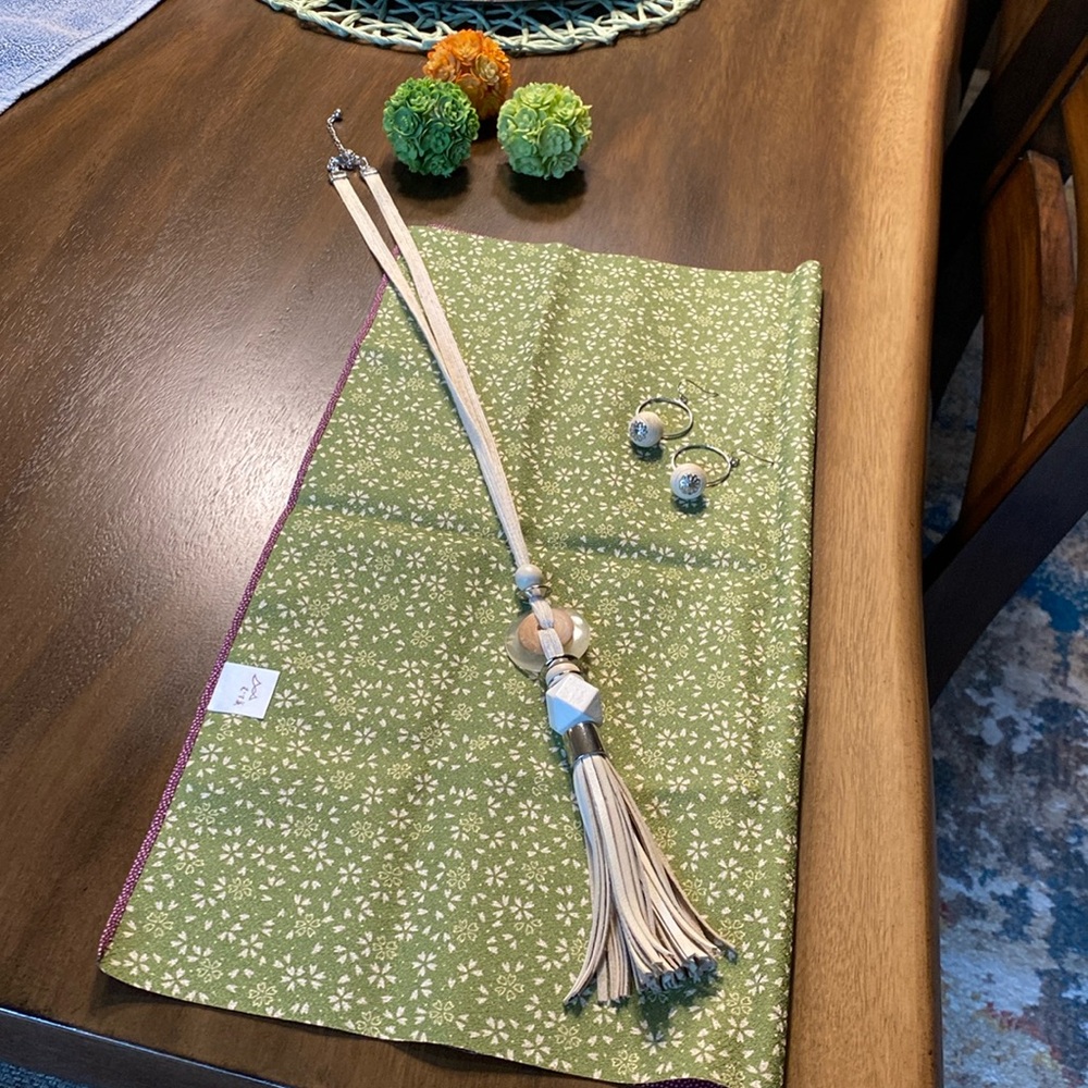 Necklace with matching earrings